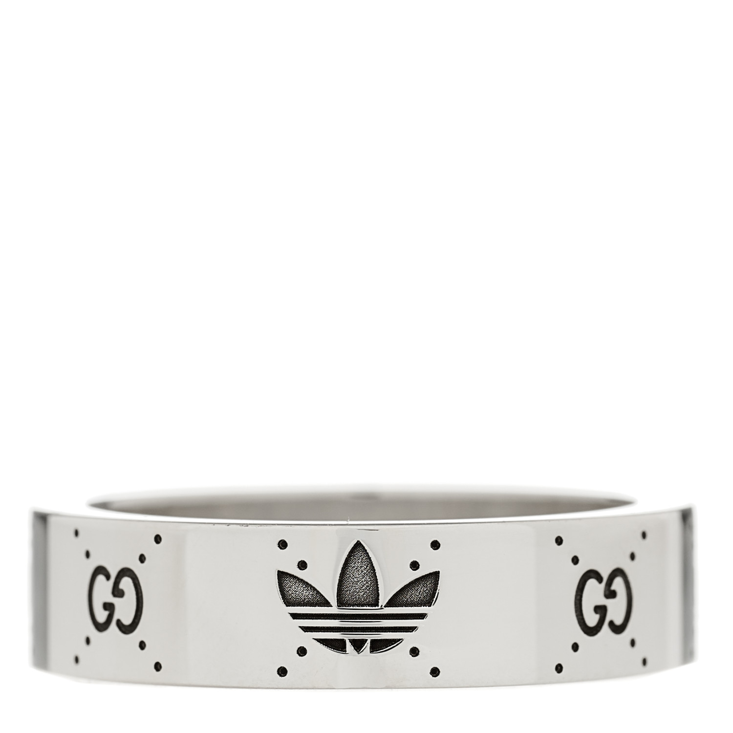 休日限定 Trefoil Silver Sterling ADIDAS X GUCCI GG Ring Band Monogram 塊根植物・コーデックス