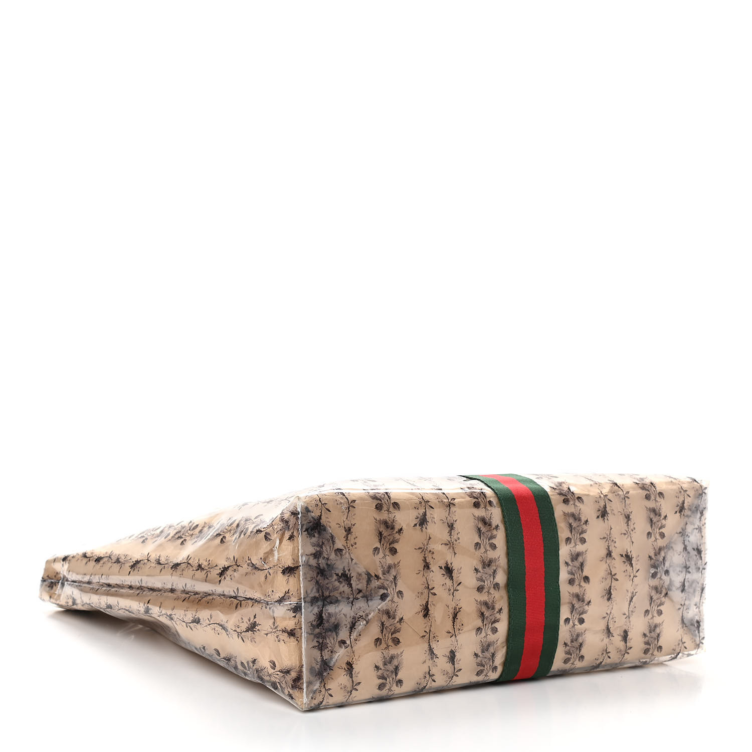 GUCCI X COME DE GARCONS Plastic Web Floral Paper Shopper