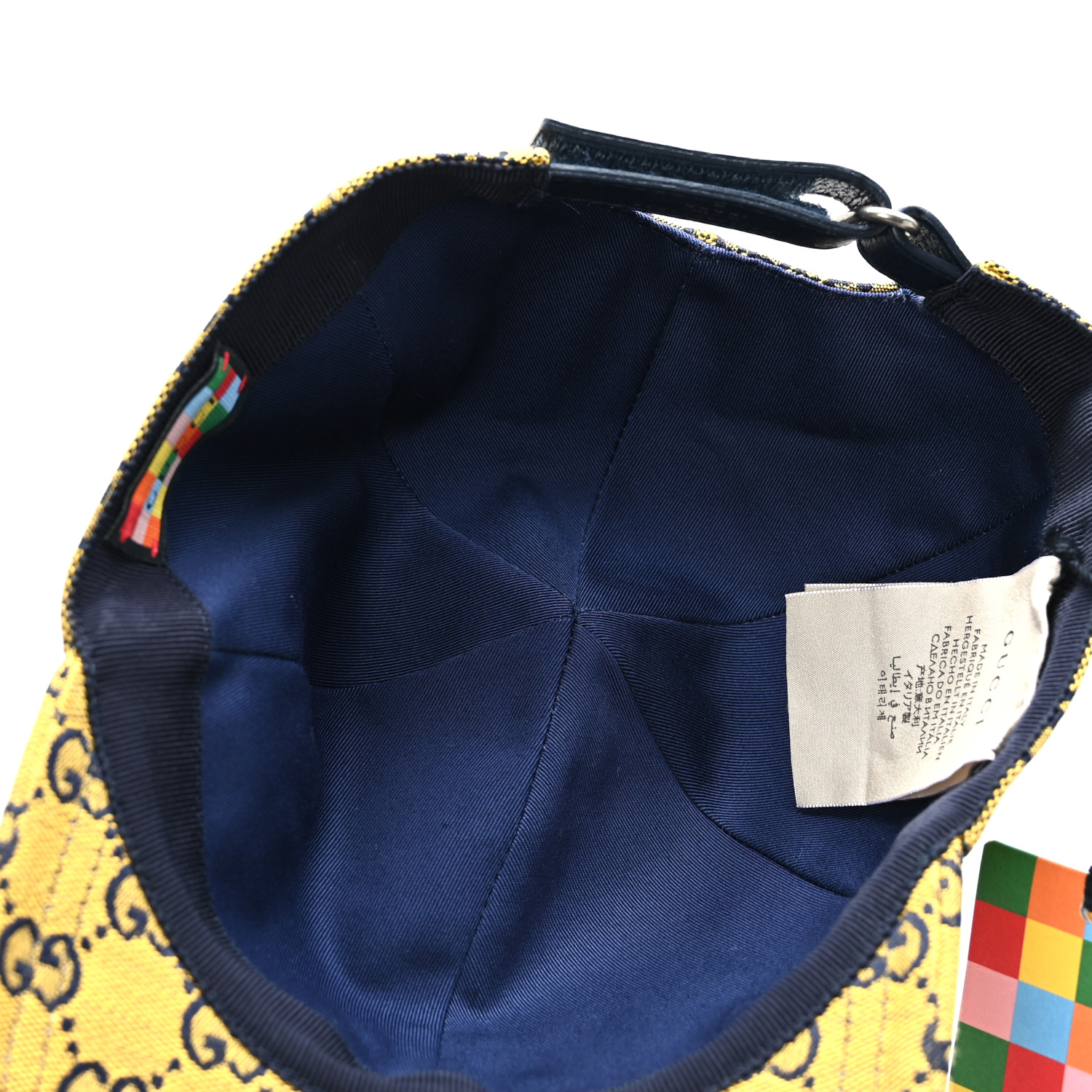 GUCCI Monogram Multicolor Retro Interlocking G Baseball Hat