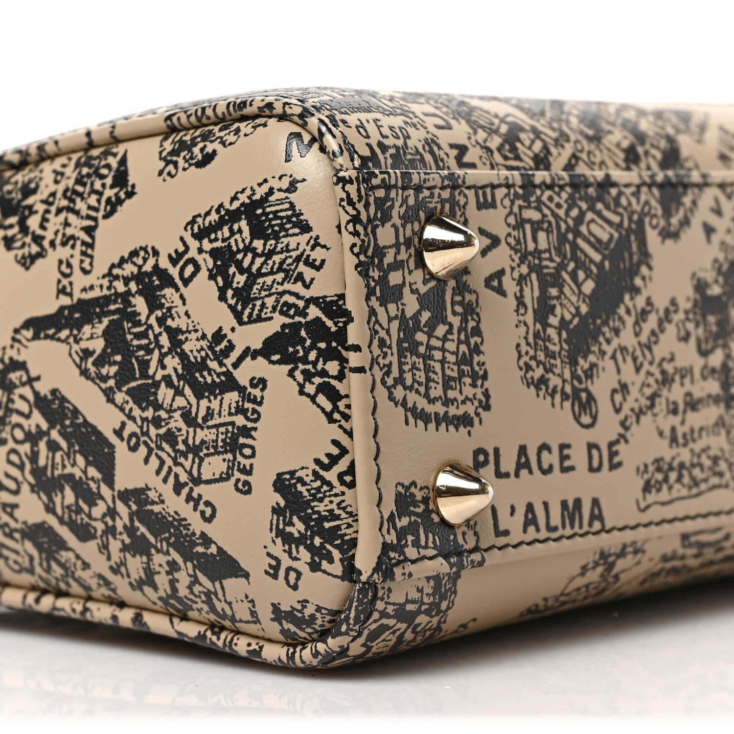 CHRISTIAN DIOR Canvas Embroidered Medium Plan De Paris Book