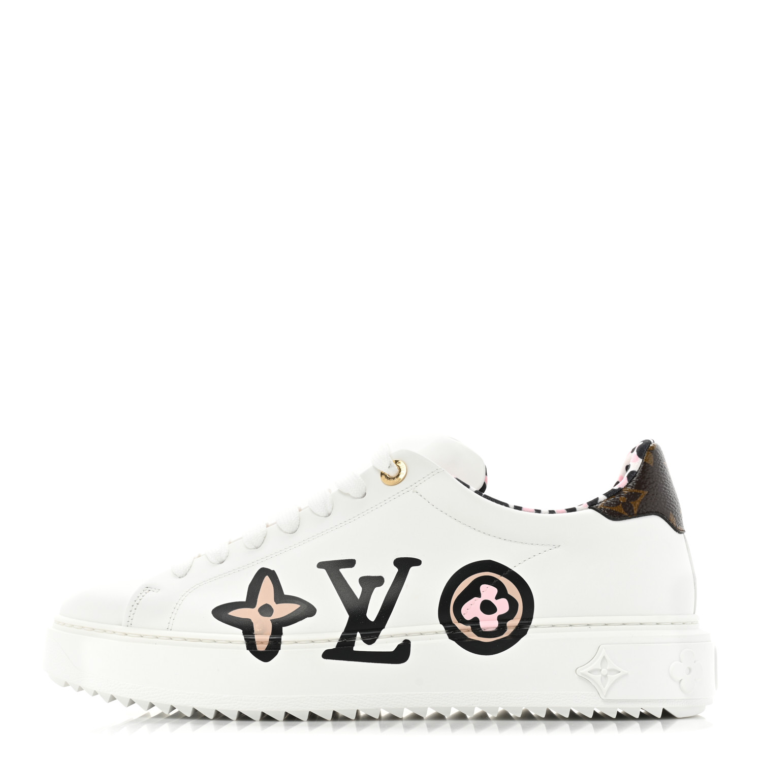 LOUIS VUITTON Calfskin Wild AT Heart Time Out Sneakers 42