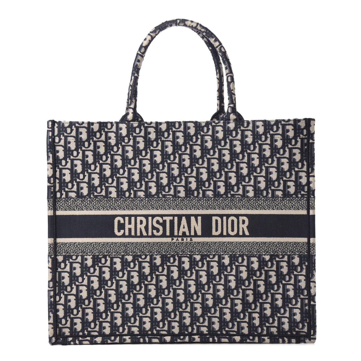 【便利♪】Dior リバーシブル トートバッグ OBLIQUE CHRISTIAN DIOR Oblique Book Tote Blue Multicolor 706457