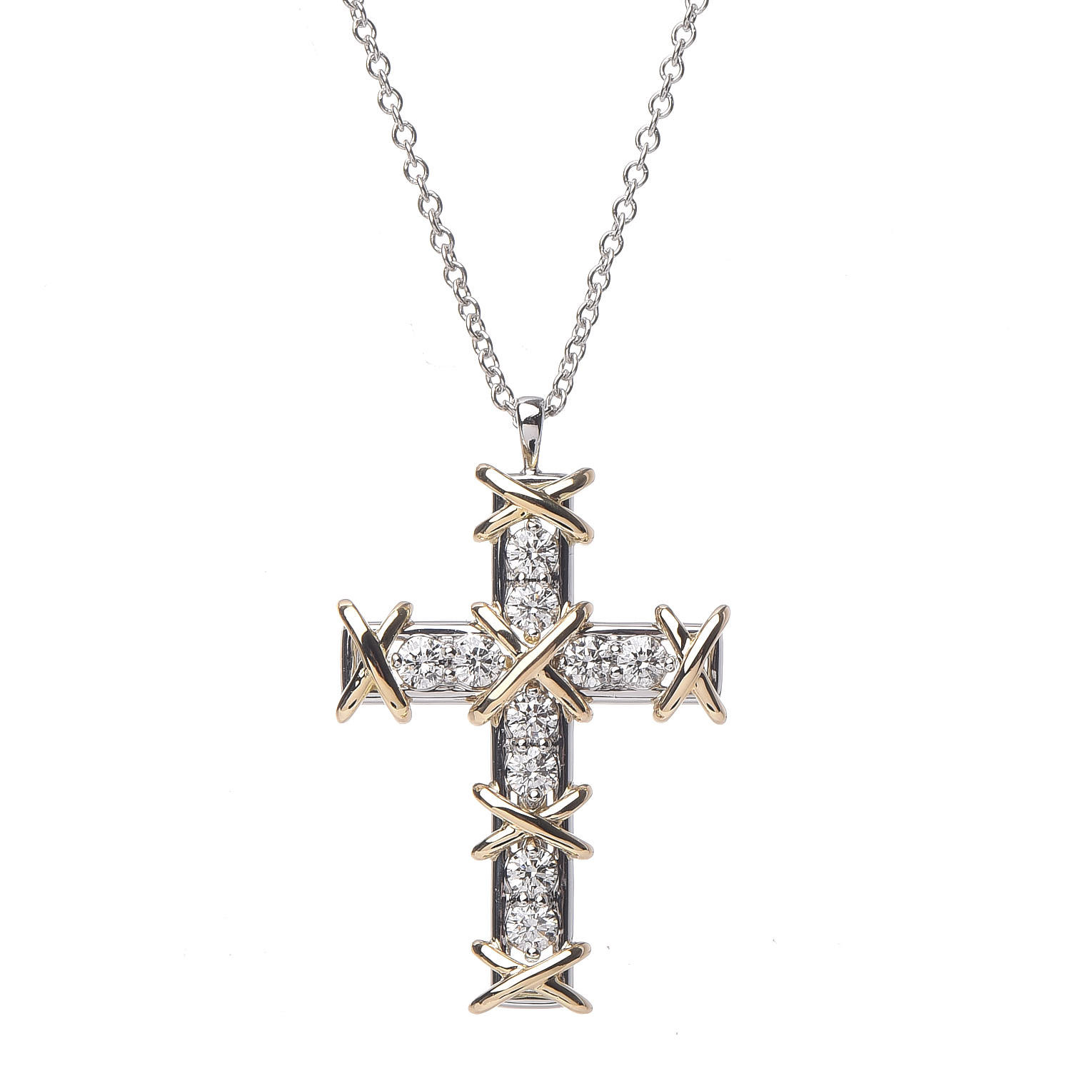 Tiffany Signature® Pearls pendant in 18k white gold with a