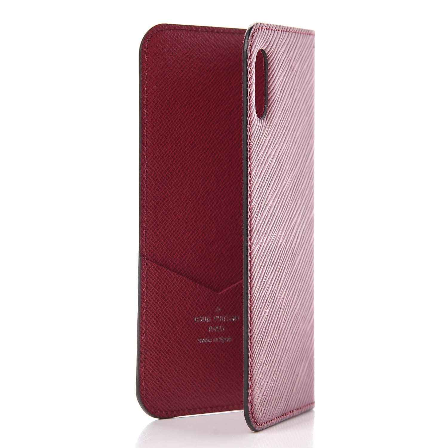 LOUIS VUITTON Epi iPhone X Folio Fuchsia 455429 | FASHIONPHILE