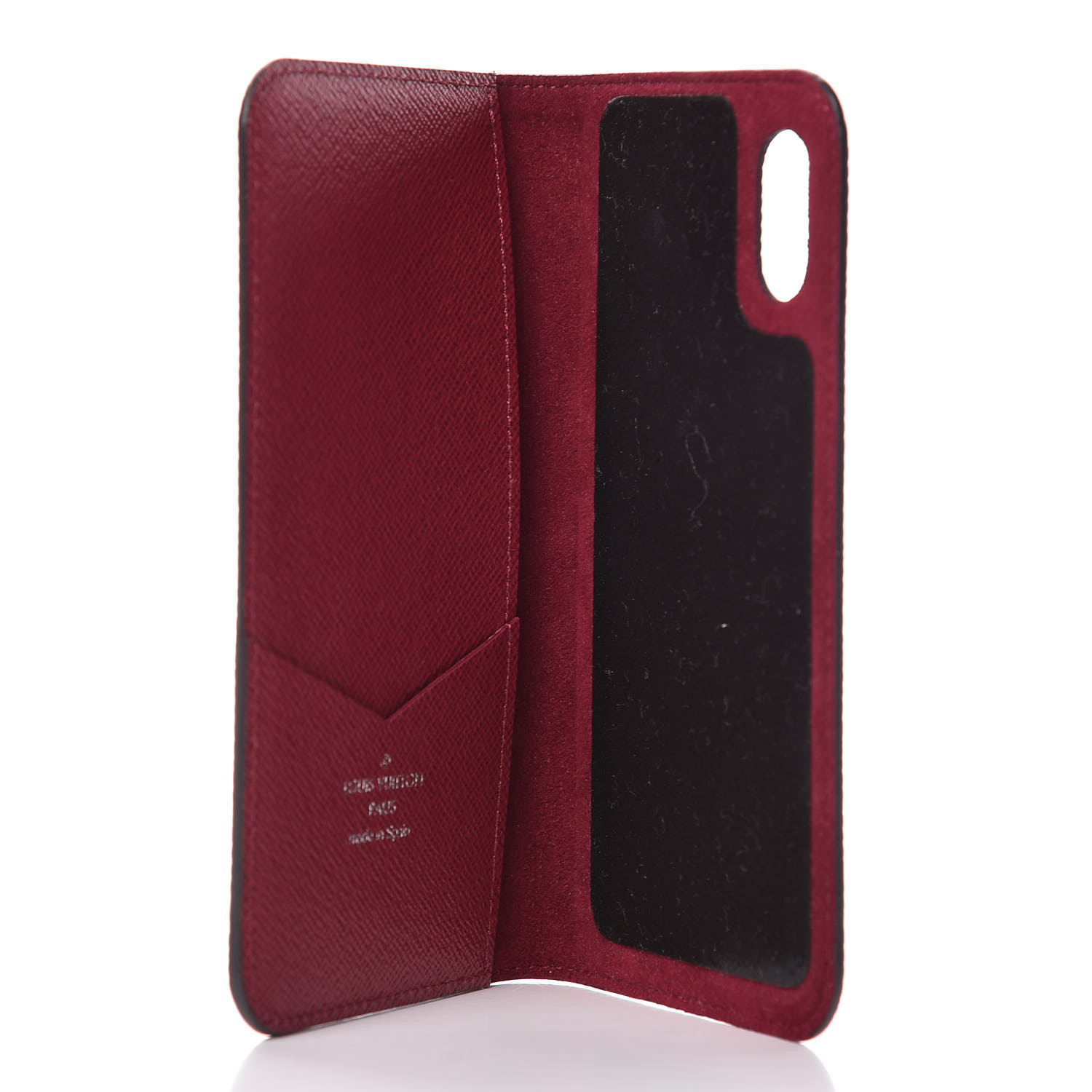 ルイヴィトン　iPhoneⅩ FOLIO EPI Louis Vuitton Black Epi iPhone X/XS Folio Case - Luxury