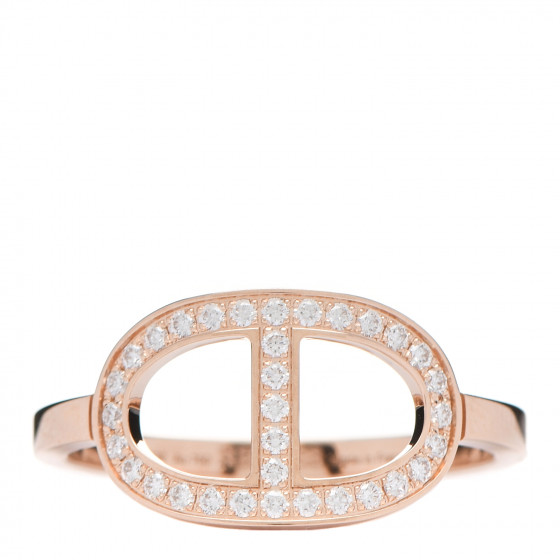【エレガント】HERMES Bague Chaine d'ancre Contour Chaine d'ancre Contour ring, medium model | Hermès USA