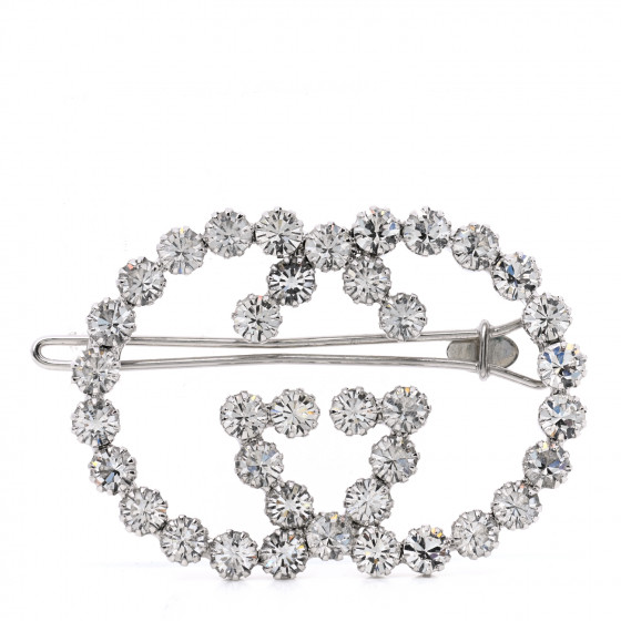 GUCCI★クリスタルG ヘアピン 送関込み New GUCCI CRYSTAL INTERLOCKING G HAIR CLIP | eBay