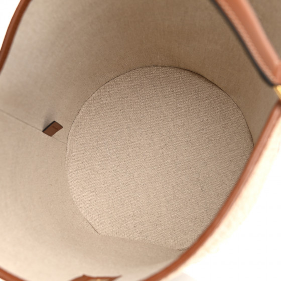 CELINE Medium Bucket Canvas handbag 関税込 ハンドバッグ BUCKET BAGS - WOMEN HANDBAGS | CELINE