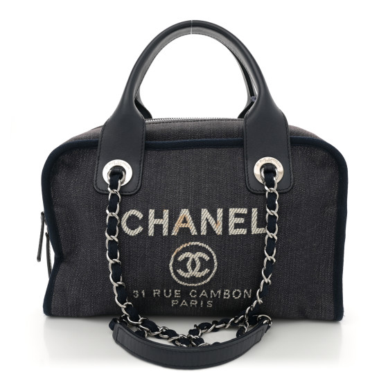 CHANEL ドーヴィル CHANEL シャネル ドーヴィル ラージ 2WAYトートバッグ ブラック