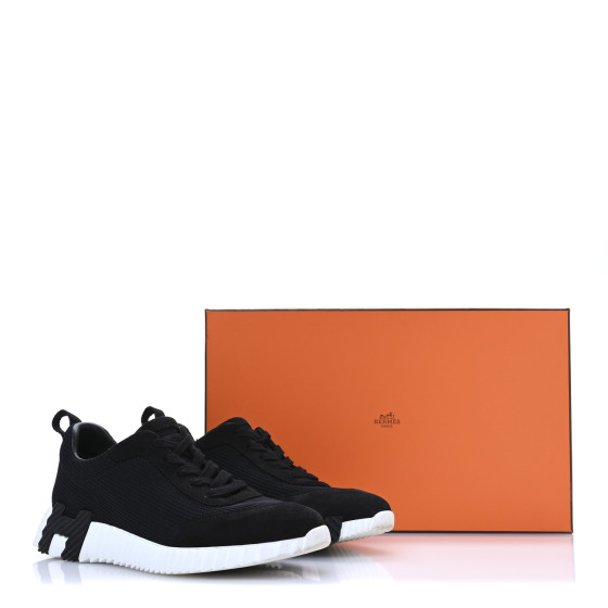 リナシュシュ　Sweety Mingky Open HERMES Technical Mesh Suede Goatskin Bouncing Sneakers 37