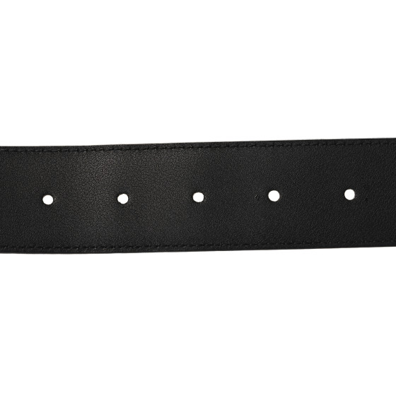 GUCCI Guccissima Interlocking G 37mm Belt 75 30 Black