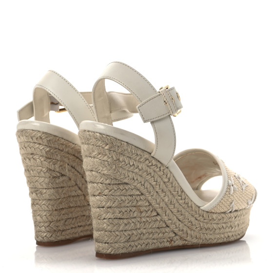 靴 unused LOUIS VUITTON starboard sandal LOUIS VUITTON Canvas Monogram Starboard Espadrille Wedge