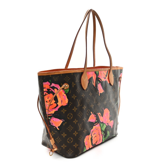 LOUIS VUITTON Monogram Roses Neverfull MM 1710066 FASHIONPHILE