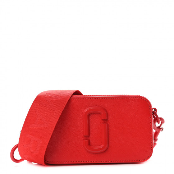 MARC JACOBS Saffiano Snapshot Camera Bag Geranium 917354 FASHIONPHILE