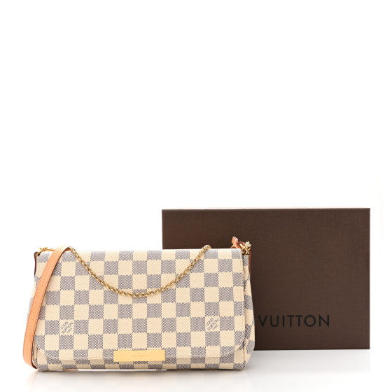 LOUIS VUITTON Damier Azur Favorite MM 1297549 | FASHIONPHILE