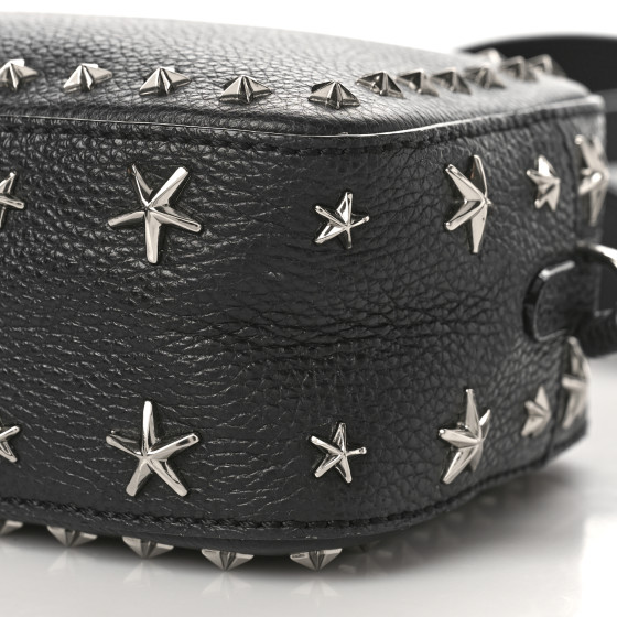 JIMMY CHOO Calfskin Star Studded Pegasi Camera Crossbody Bag