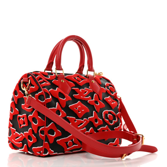 LOUIS VUITTON X UF Tufted Monogram Speedy Bandouliere 25