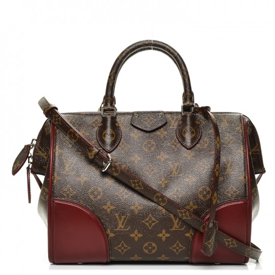LOUIS VUITTON Monogram Shine Doc PM Bordeaux 195734