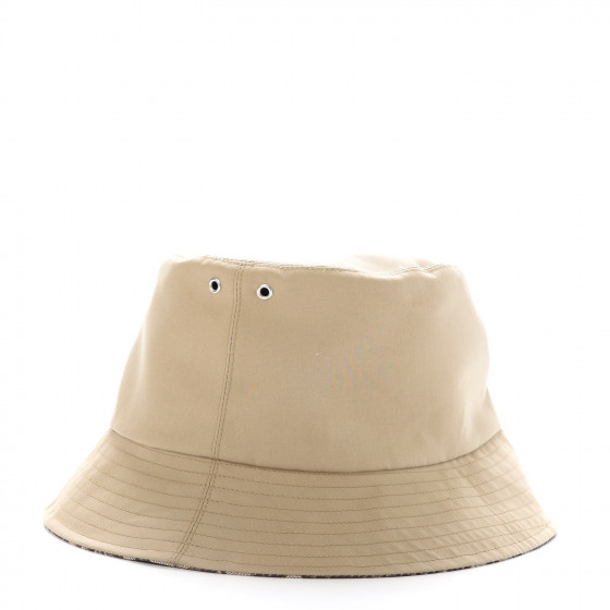 CHRISTIAN DIOR Polyester Cotton Oblique Teddy-D Brim Bucket