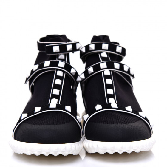 VALENTINO GARAVANI Body Tech Knit Free Rockstud Sock High