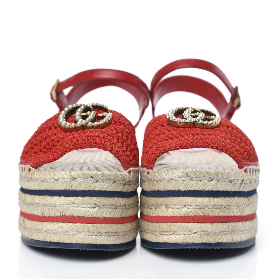 GUCCI Cotton Malaga Kid Crochet Pearly GG Lilibeth