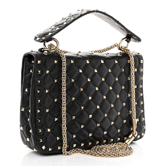ショルダーバッグ・ポシェット Valentino Garavani Rockstud Spike Medium Bag In Quilted Napp Valentino Garavani Medium Nappa Rockstud Spike Shoulder Bag