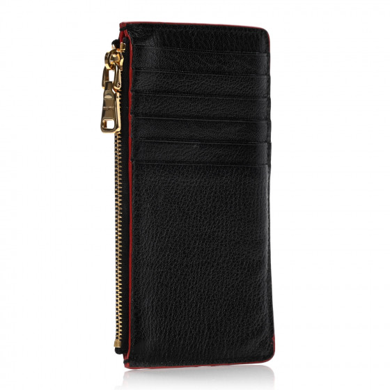 ■MiuMiu■ Small Leather Zipper Card Holder Black 5MC93MAEFX Miu Miu Small Leather Zipper Card Holder Black | eBay