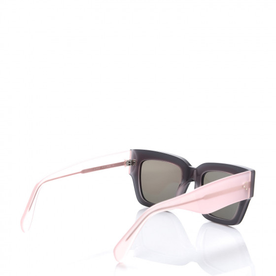 CELINE Square Sunglasses CL41078/S Black Pink 384063