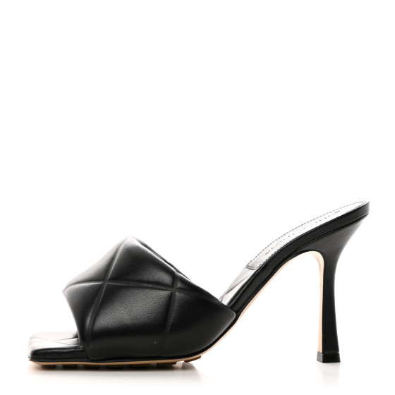 BOTTEGA VENETA Nappa Quilted Rubber Lido Mule Sandals 37