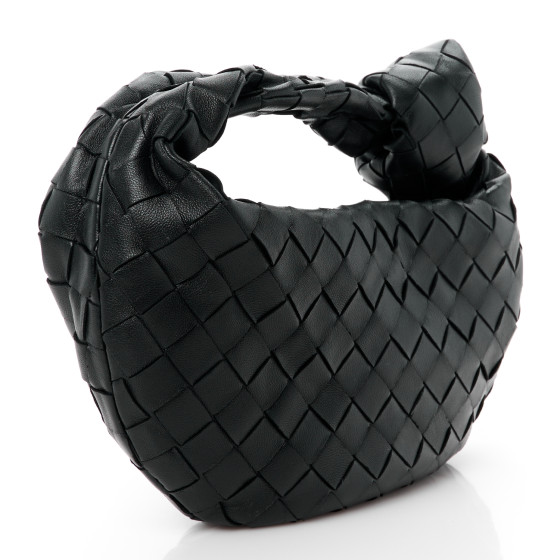 BOTTEGA VENETA Nappa Intrecciato Mini Jodie Black 1608150