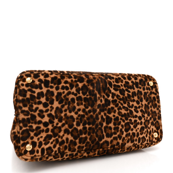 【送料&関税込】Prada Printed Calf Hair Clutch PRADA Calf Hair Leopard Print Coin Purse 312137 | FASHIONPHILE