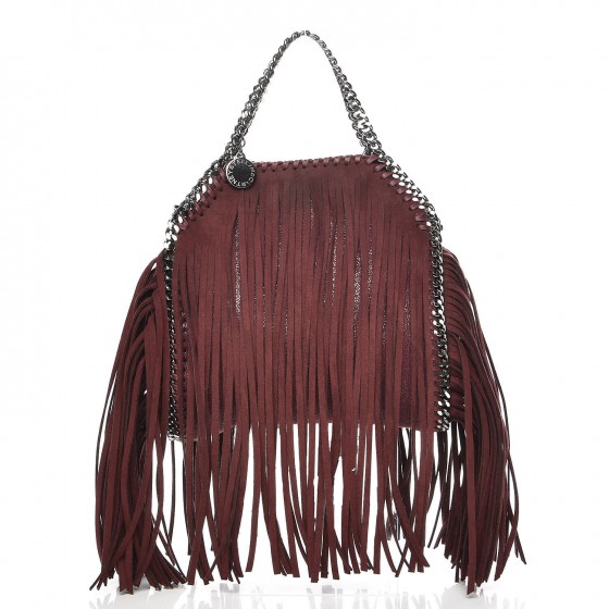 ショルダーバッグ・ポシェット STELLA MCCARTNEY Falabella shaggy deer shoulder bag PLUM STELLA MCCARTNEY Shaggy Deer Falabella Crossbody Bag Plum