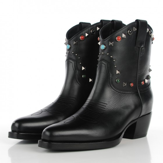 靴 37 valentino garavani western boots Valentino Garavani Embroidered Western/ Cowboy Boots. Black