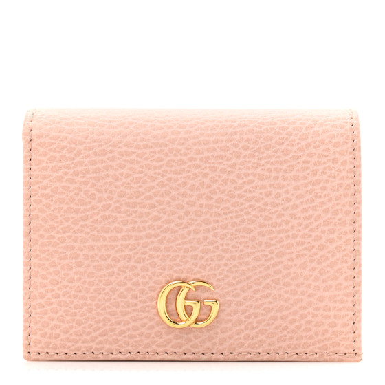 GUCCI カードケース PERFECT PINK GUCCI Dollar Calfskin GG Marmont Card Case Perfect Pink