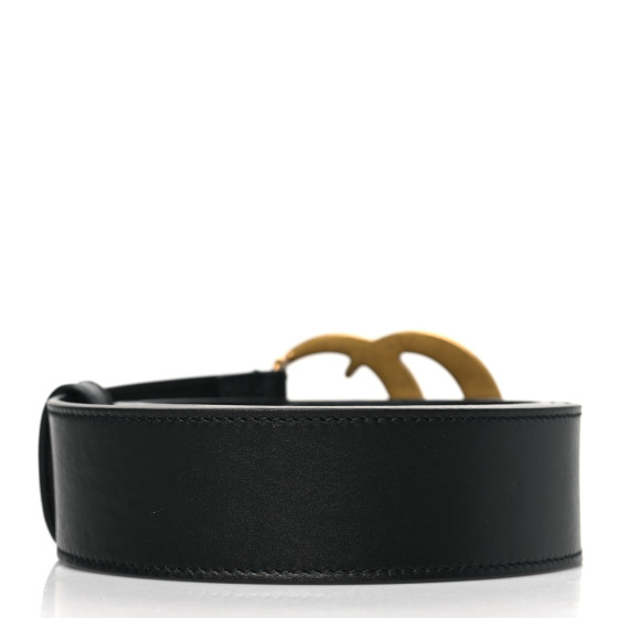 giページ GUCCI Calfskin Double G 40mm Belt 95 38 Black 1702713