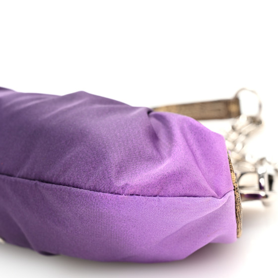 PRADA 紫 装飾付きバッグ PRADA プラダ メッシュトート ハンドバッグ スパンコール