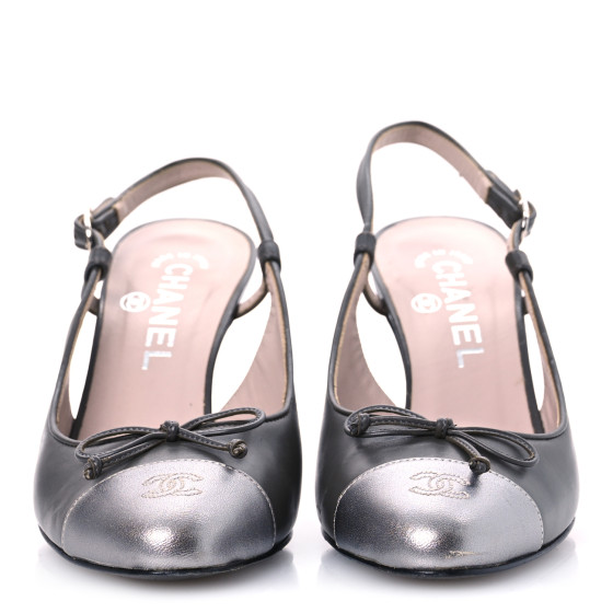 シャネルミュール　36.5 CHANEL Vintage 02P CC Logo Sandals Heels Mules #36-36.5