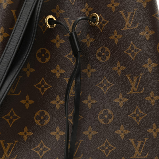 LOUIS VUITTON Monogram Neonoe MM Black 1702156 | FASHIONPHILE