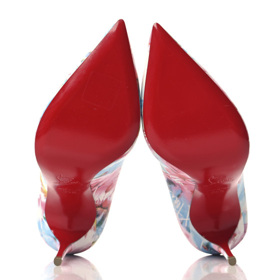 CHRISTIAN LOUBOUTIN Calfskin Hot Chick 100 Pumps 35.5 White