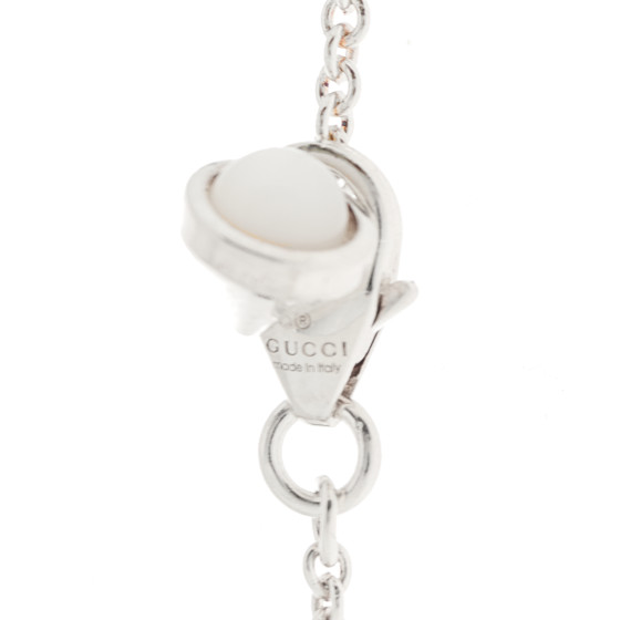 GUCCI Sterling Silver Blue Topaz Mother of Pearl Turquoise