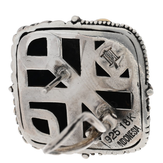 シエリー JOHN HARDY Sterling Silver 18K Yellow Gold Square Dot