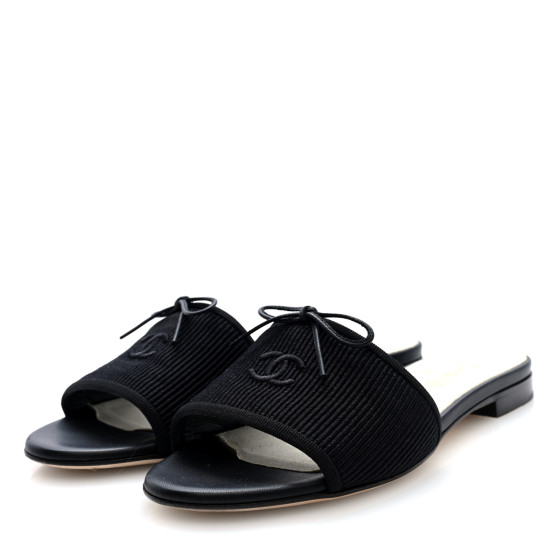 靴 Vintage Chanel Bow CC Mules s-l1200.jpg