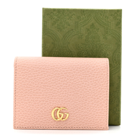 GUCCI カードケース PERFECT PINK GUCCI Dollar Calfskin GG Marmont Card Case Perfect Pink