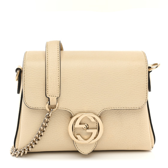 GUCCI Dollar Calfskin Interlocking G Crossbody Bag Mystic
