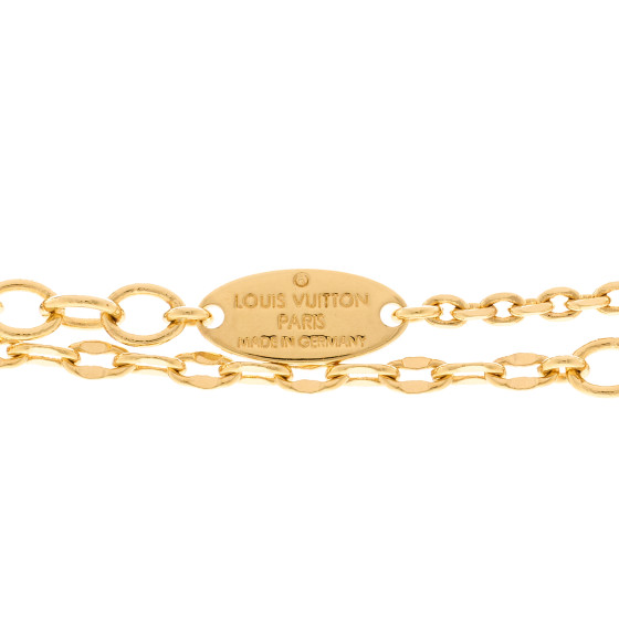 LOUIS VUITTON Metal Crystal Blooming Supple Necklace 1702958