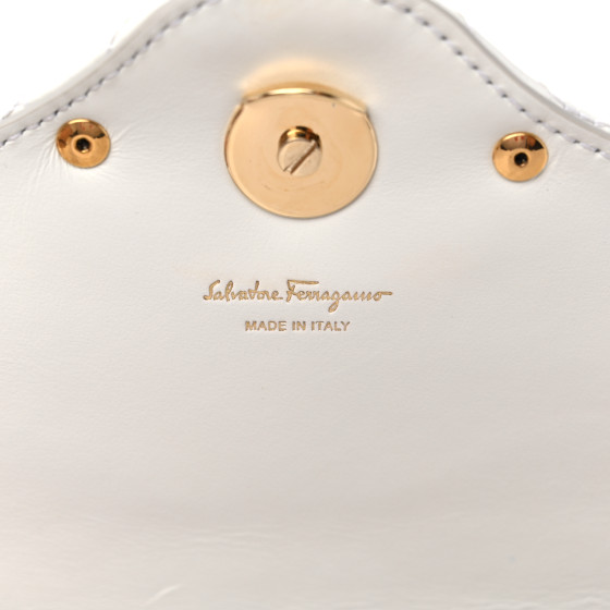 Salvatore Ferragamo ホワイトバッグ FERRAGAMO - 新品 フェラガモ FERRAGAMO ハンドバッグ ミニ