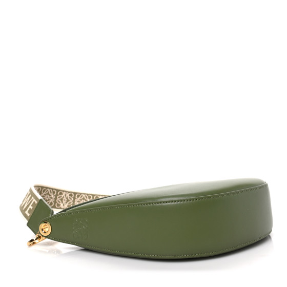 LOEWE Satin Calfskin Jacquard Small Luna Bag Avocado Green