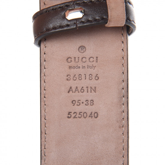 GUCCI 革ブラウンパンツ 38