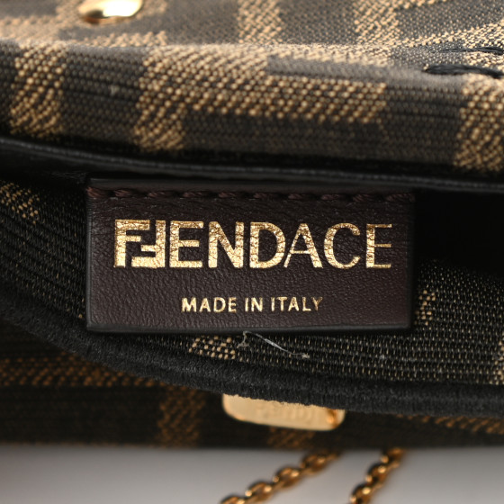 FENDI FFロコフラクヘルト 8C0648AQ1V F04TX FENDI X VERSACE Fabric Jacquard Fendace FF Nano Brooch