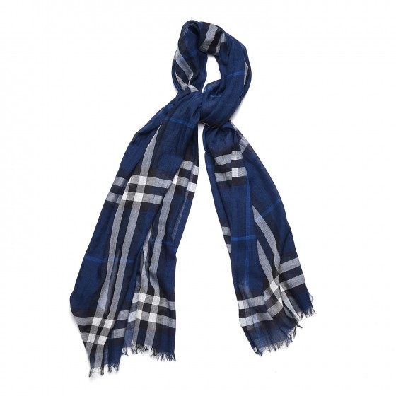 【送料&関税込】Burberry Gauze Scarf - Unisex Burberry Giant Check Gauze Scarf - Bergdorf Goodman
